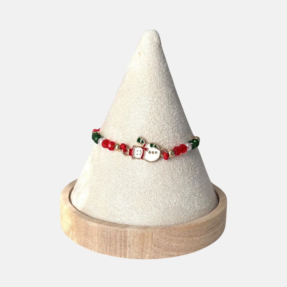 Snowman Christmas Adjustable Bracelet